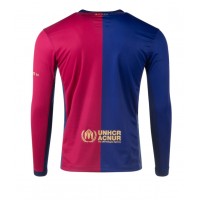 Camisa de Futebol Barcelona Equipamento Principal 2024-25 Manga Comprida